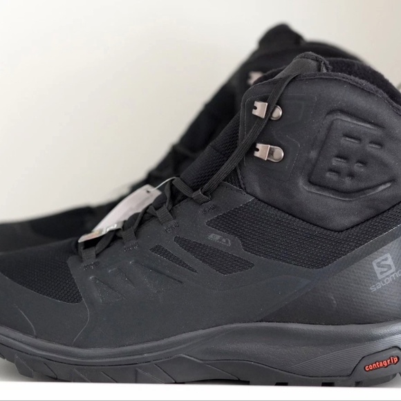 Salomon OUTblast TS CSWP Snow Boots Mens US 10/ EU 44 Black /Black 409223 - Picture 5 of 6